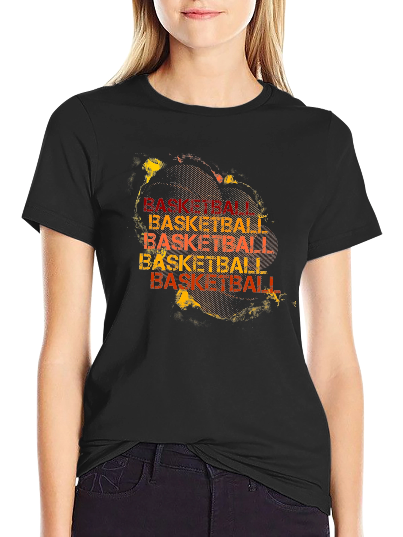 Basketball Graphic Print T-Shirt