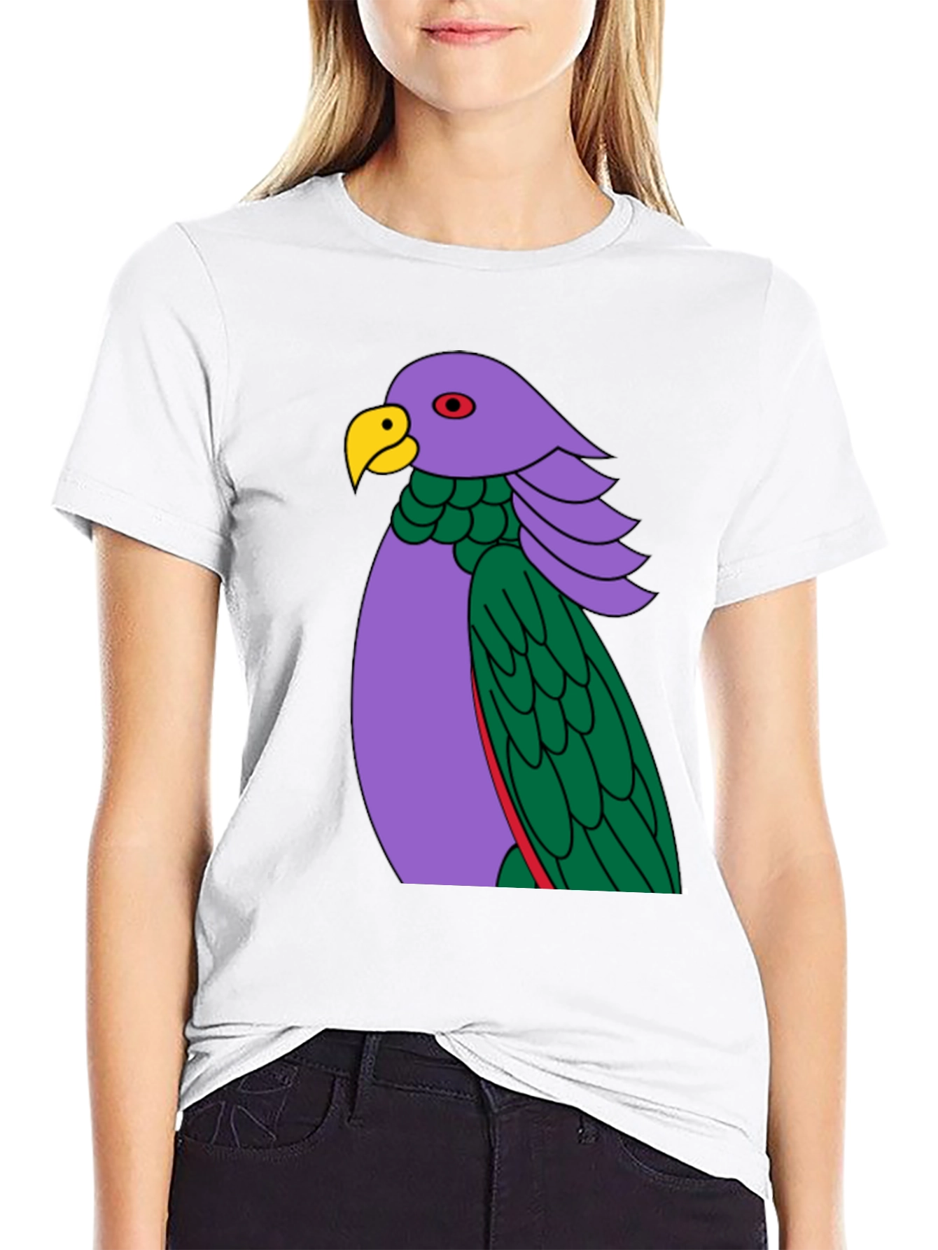 Parrot Graphic Tee - Unique Bird Design