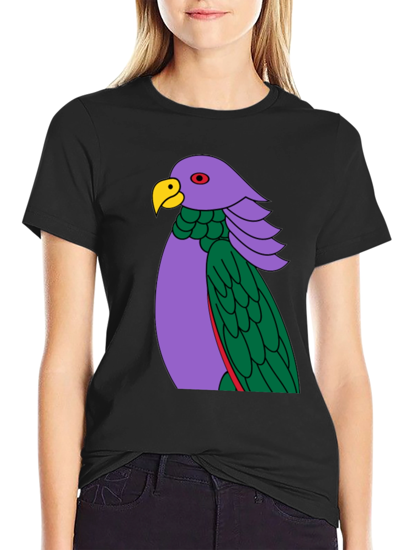 Parrot Graphic Tee - Unique Bird Design