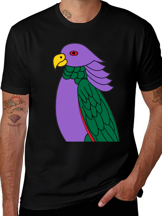 Parrot Graphic Tee - Unique Bird Design