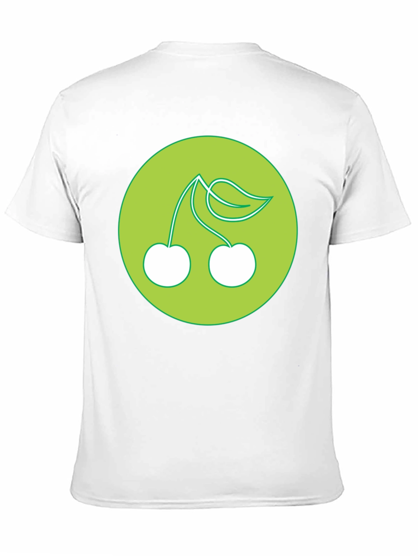 Cherries Graphic Print Black T-Shirt