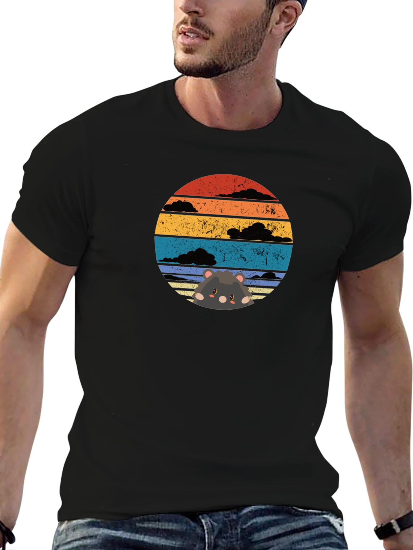 Sunset Hamster T-Shirt