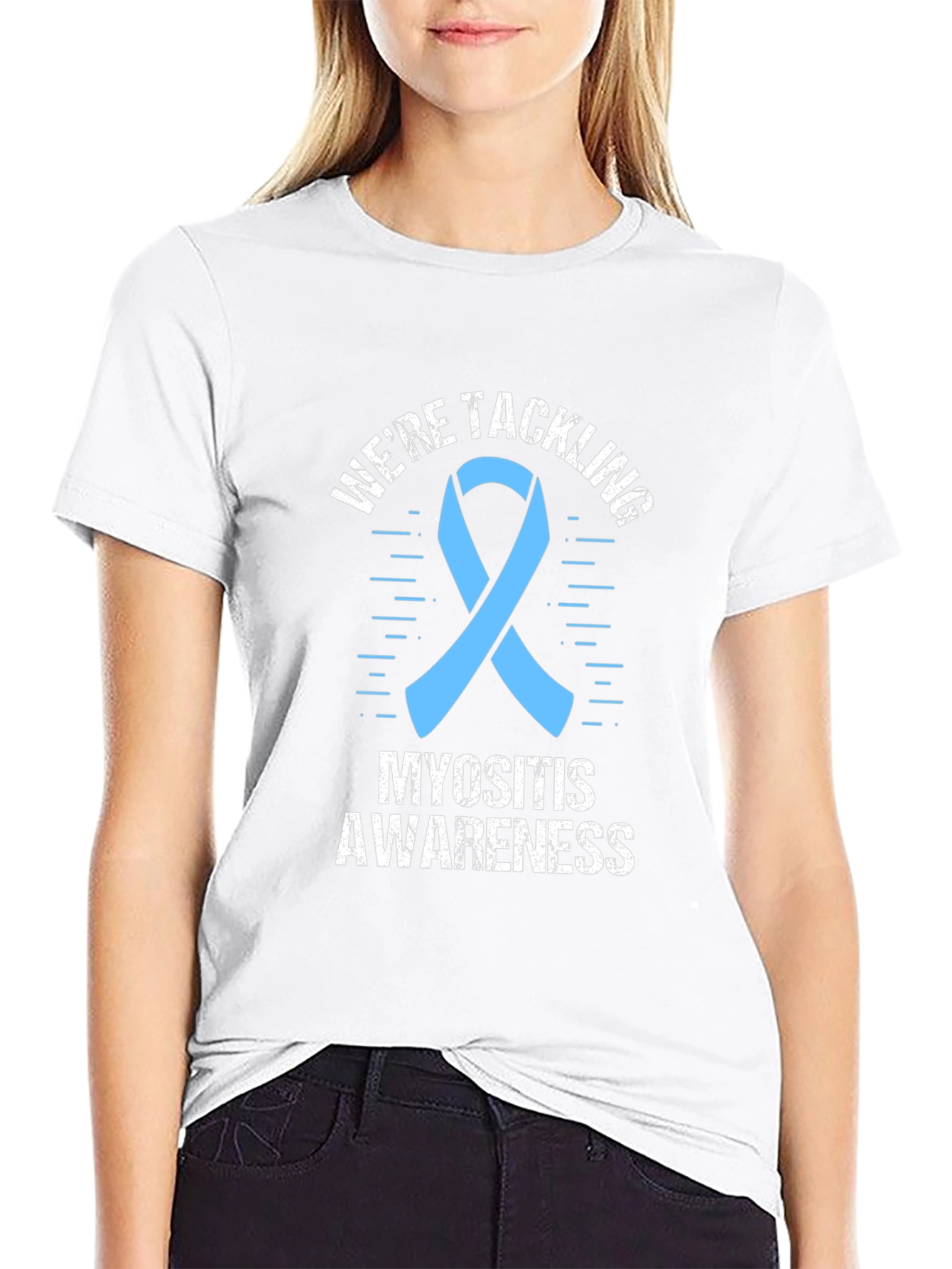 Myositis Awareness T-Shirt - Were Tackling
