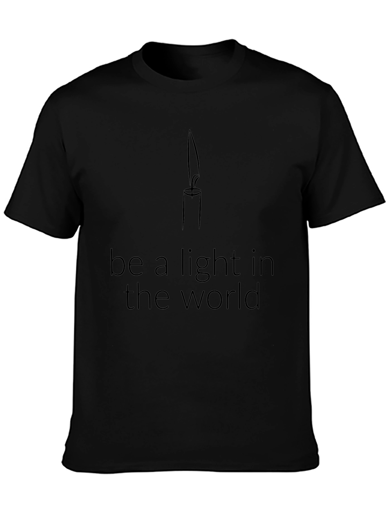Be a Light Tee - Motivational Graphic T-Shirt
