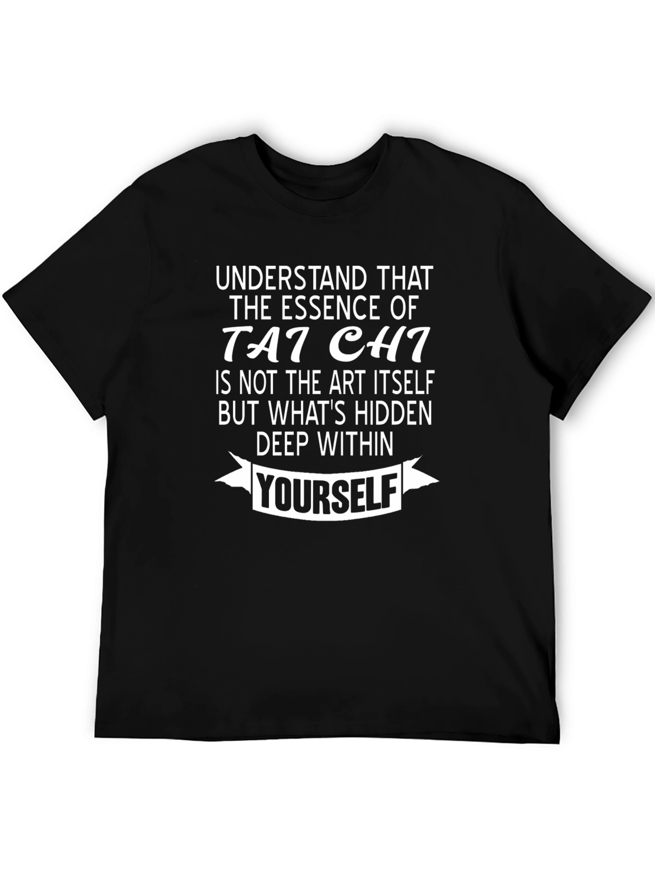 Tai Chi Essence Graphic Print Mens T-Shirt