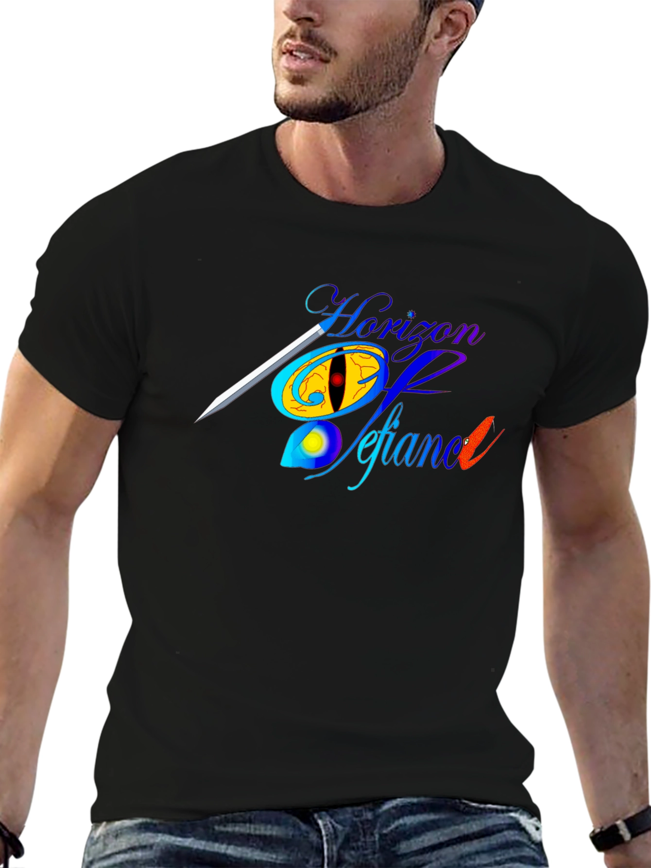 Horizon of Defiance Graphic Tee - Black