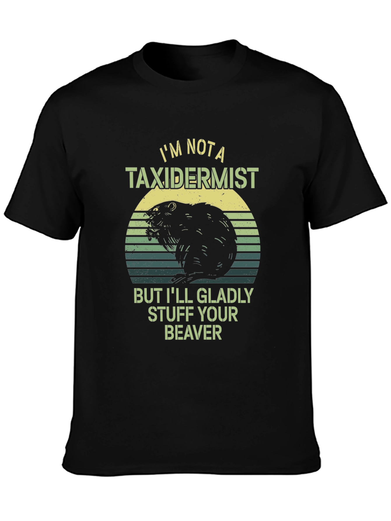 Funny Beaver Taxidermist Humor Graphic T-Shirt