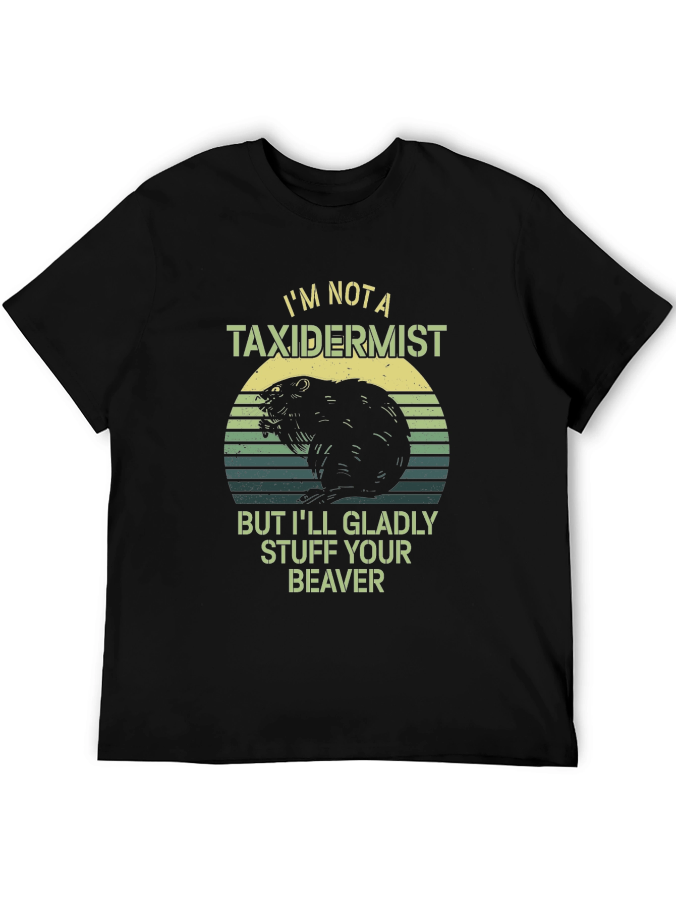 Funny Beaver Taxidermist Humor Graphic T-Shirt