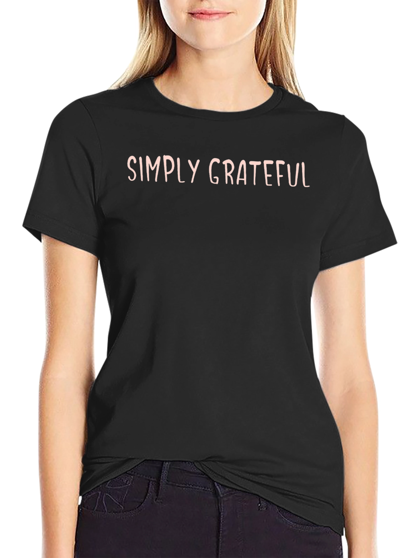 Simply Grateful Graphic Tee - Soft & Stylish