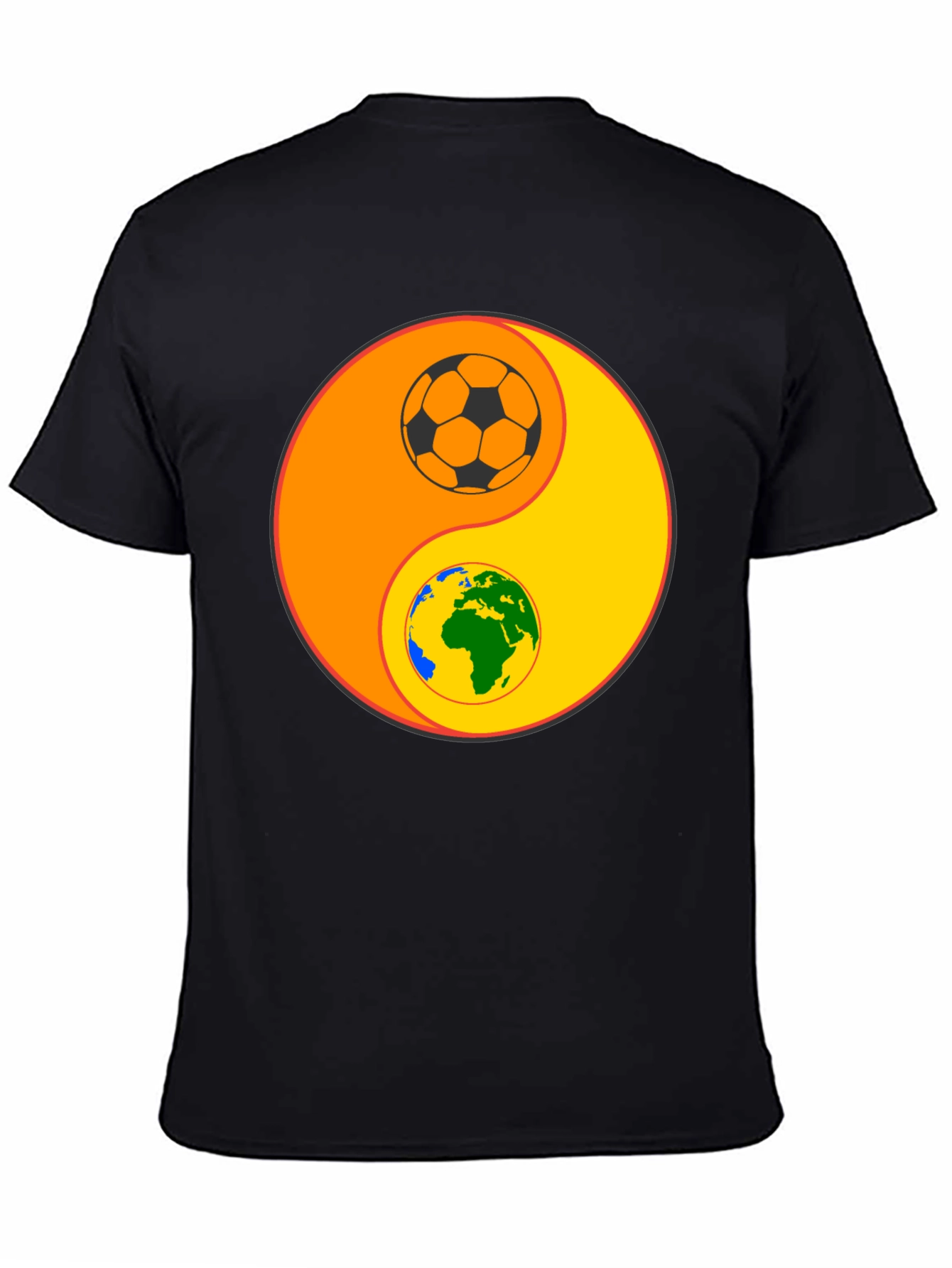 Yin Yang Earth & Soccer T-Shirt