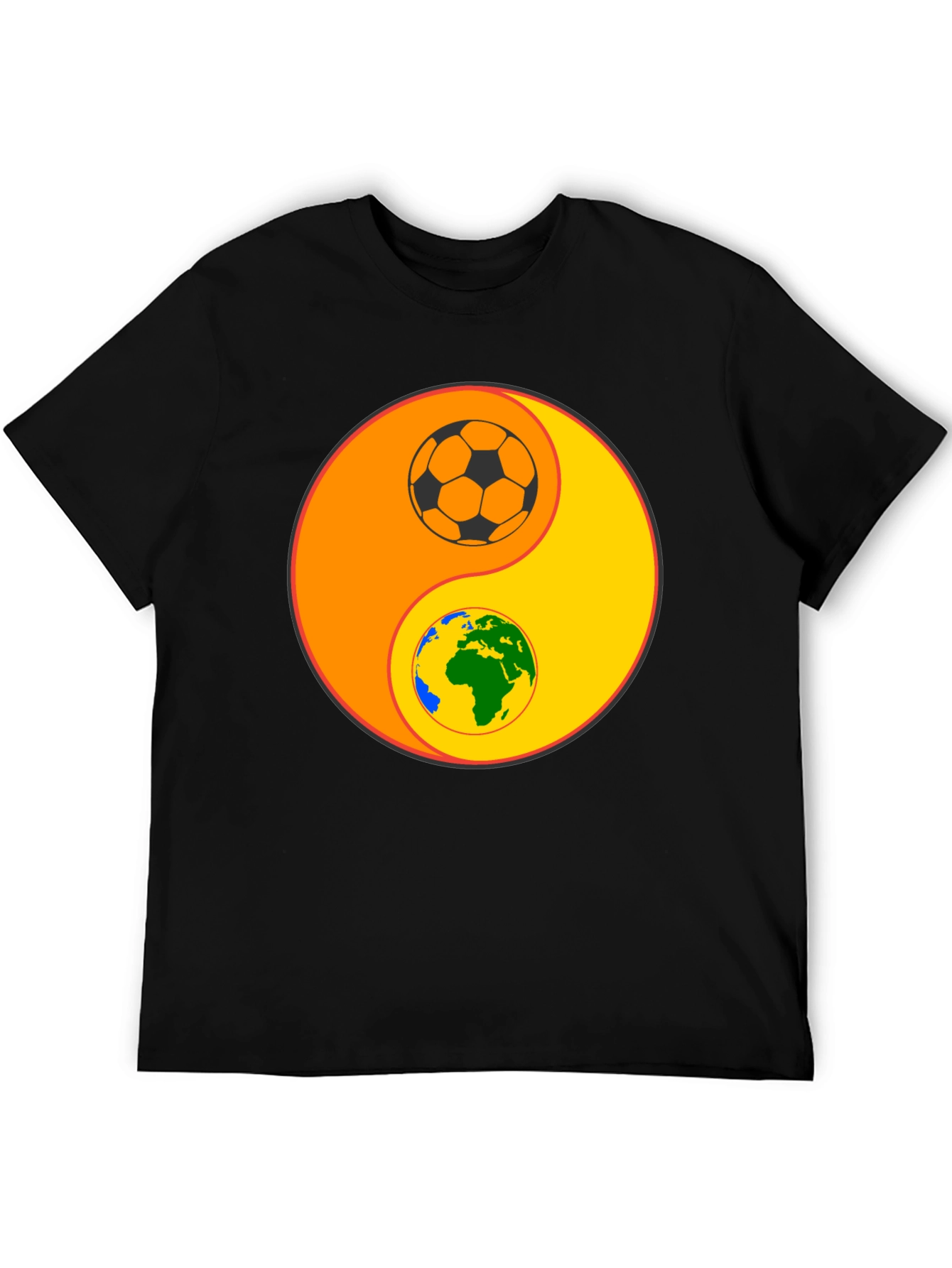 Yin Yang Earth & Soccer T-Shirt
