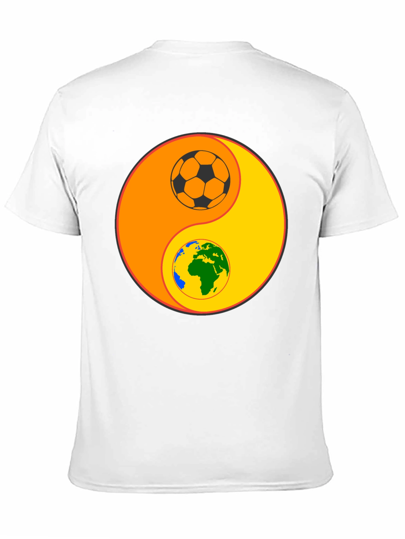 Yin Yang Earth & Soccer T-Shirt