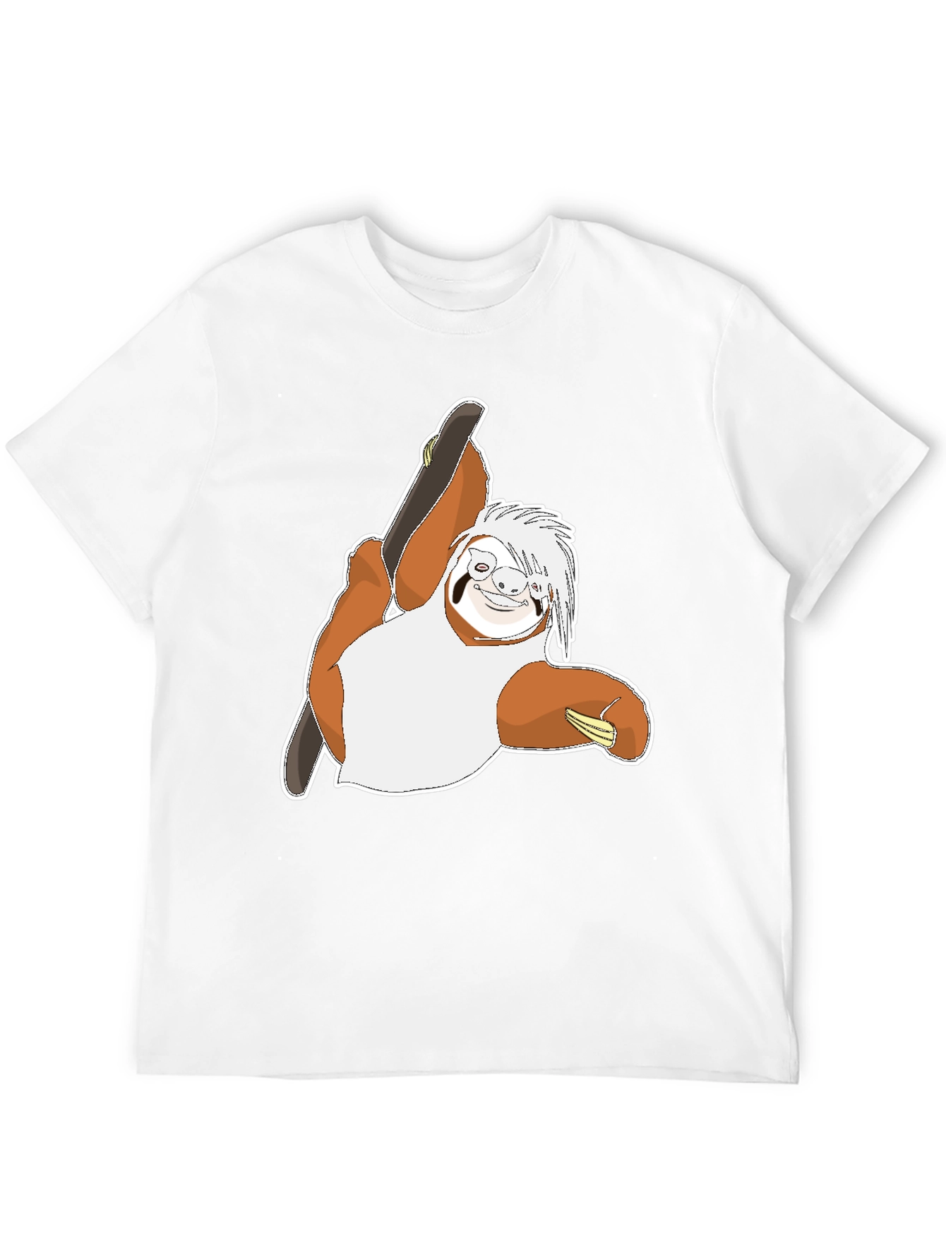 Sloth Skateboarder Graphic T-Shirt