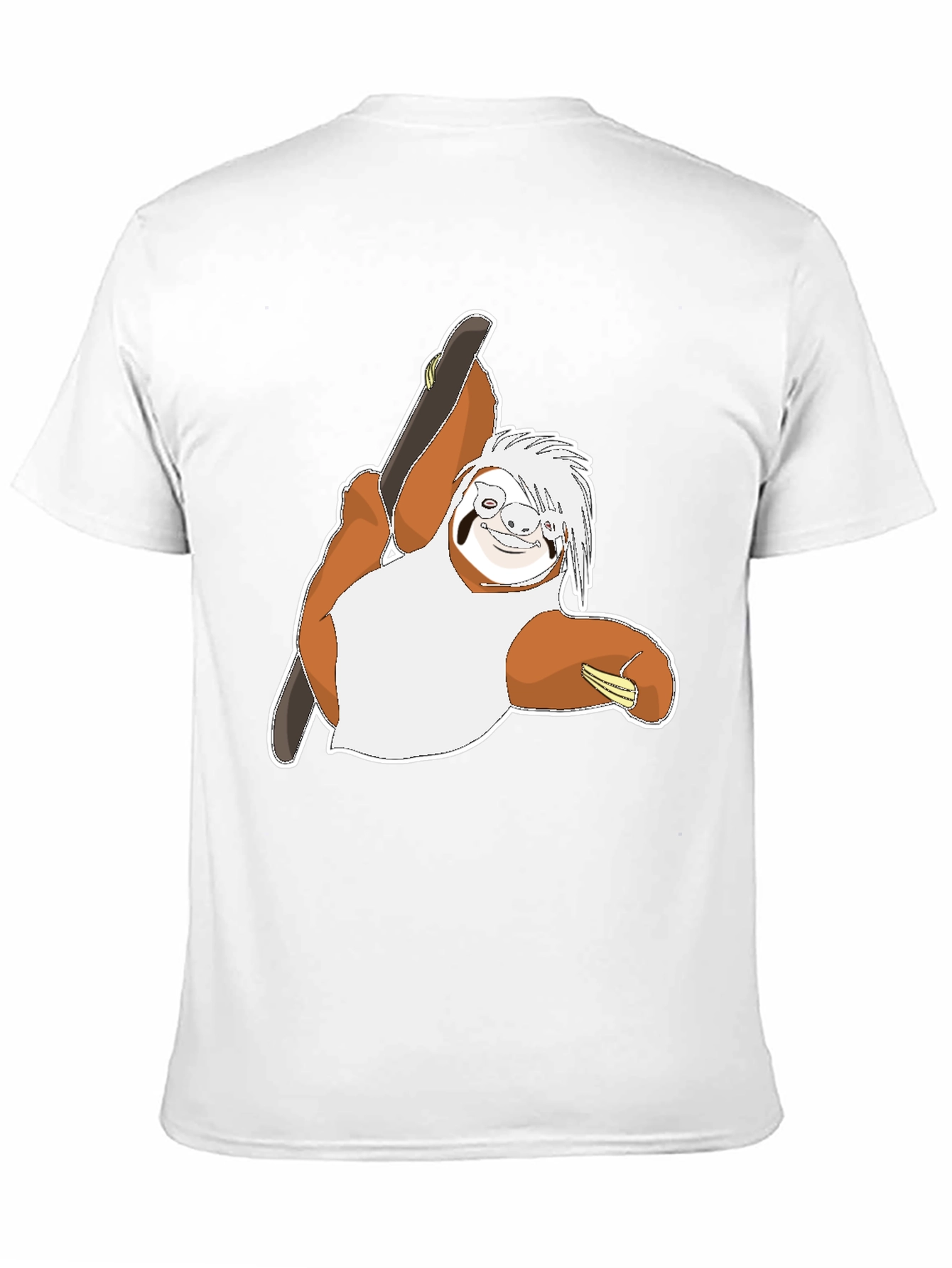 Sloth Skateboarder Graphic T-Shirt
