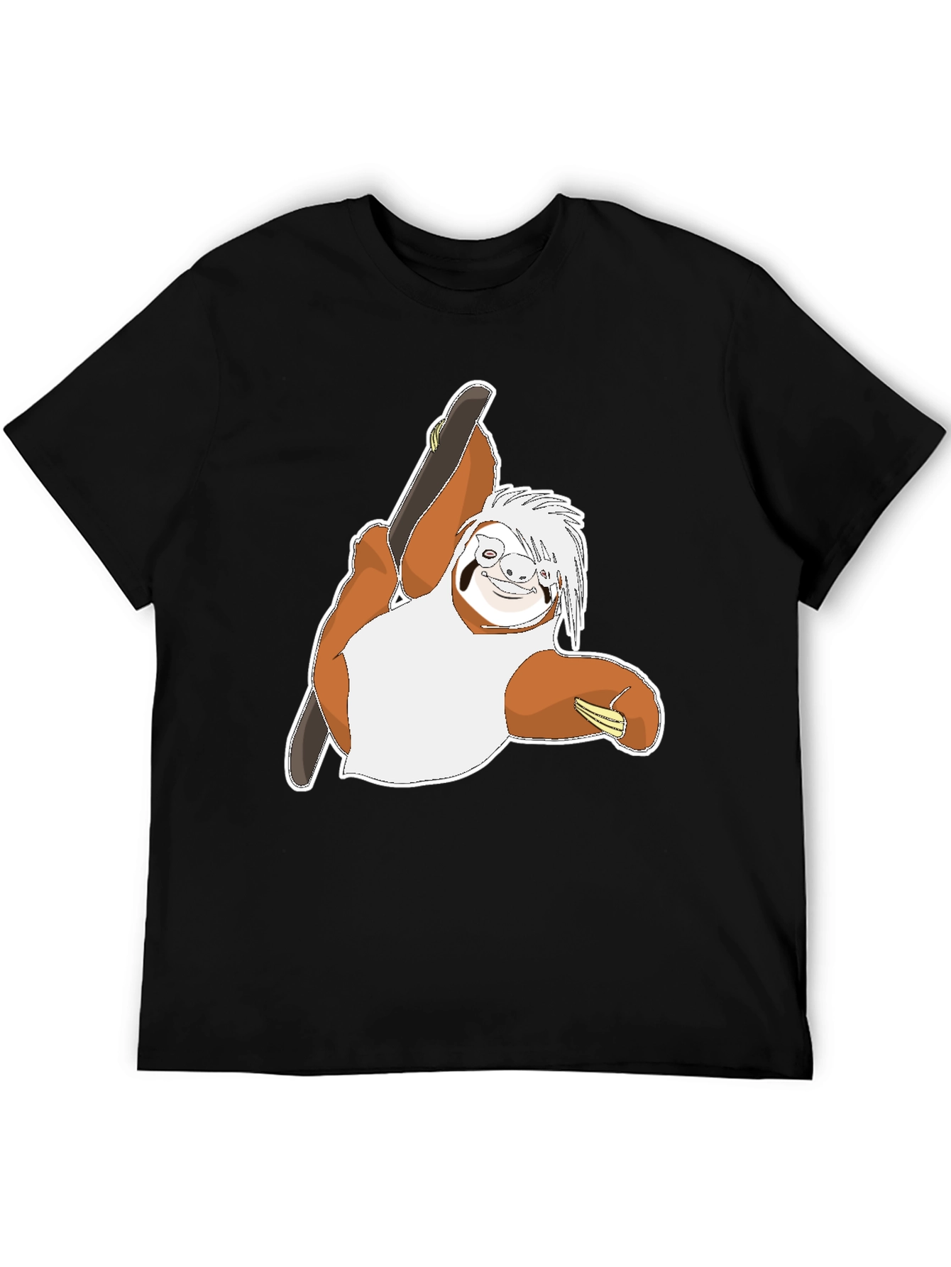 Sloth Skateboarder Graphic T-Shirt