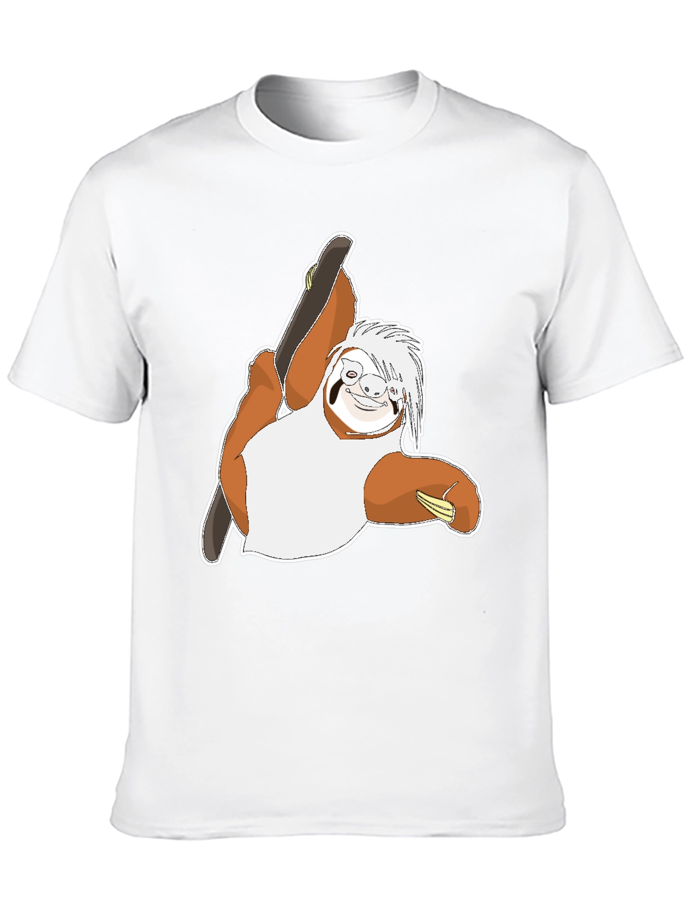 Sloth Skateboarder Graphic T-Shirt