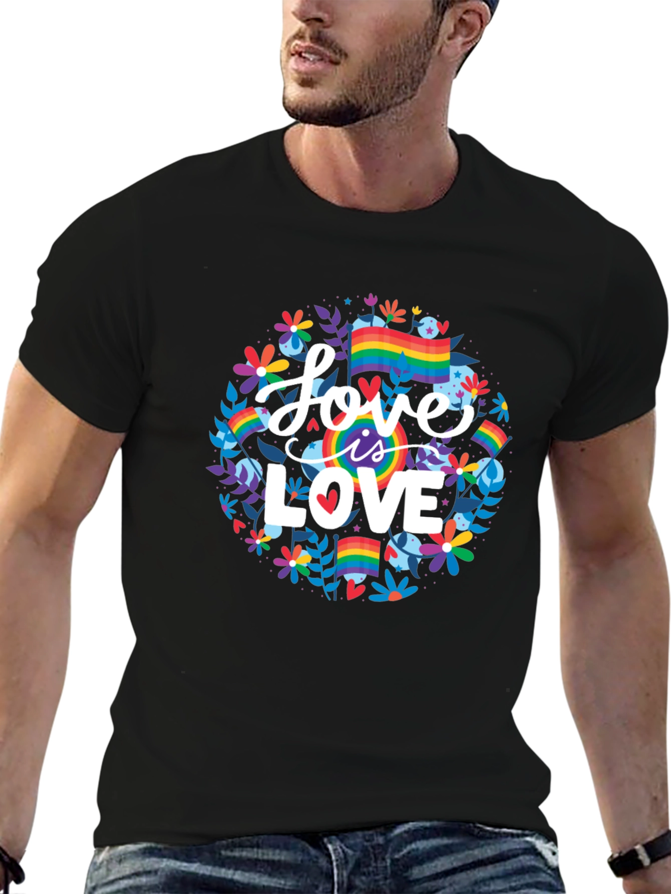 Love is Love T-Shirt - Pride Rainbow Graphic Tee