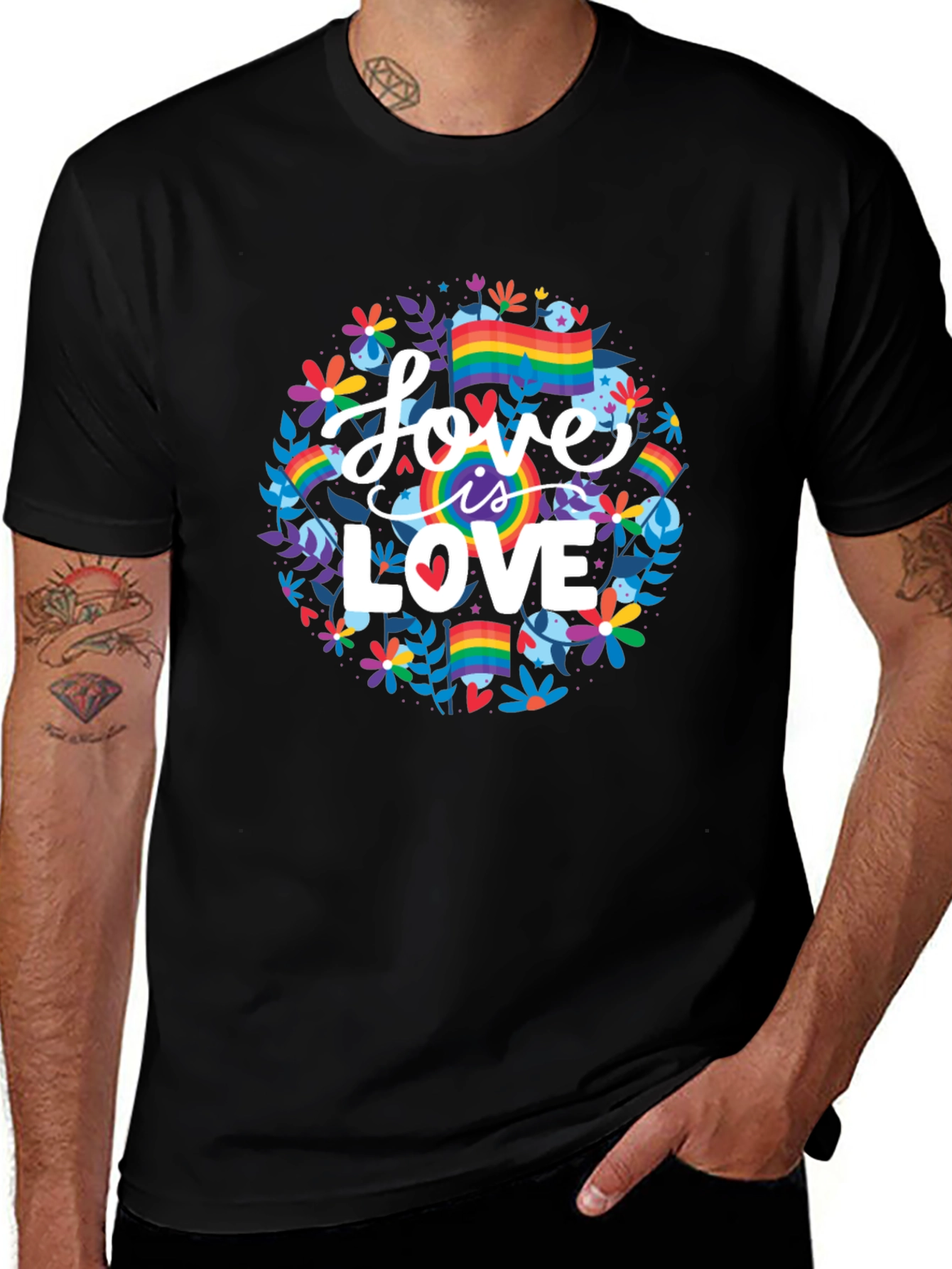 Love is Love T-Shirt - Pride Rainbow Graphic Tee