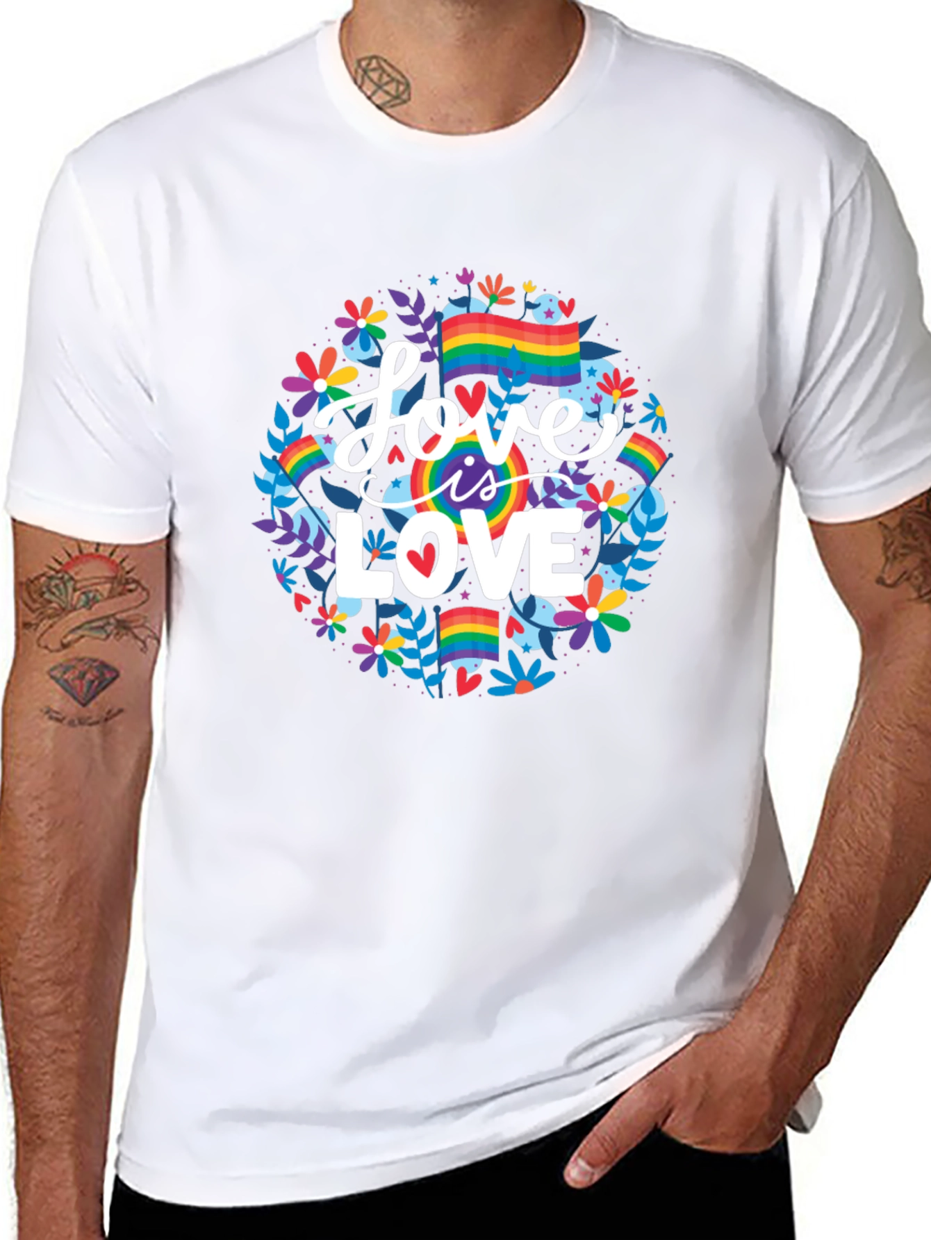 Love is Love T-Shirt - Pride Rainbow Graphic Tee