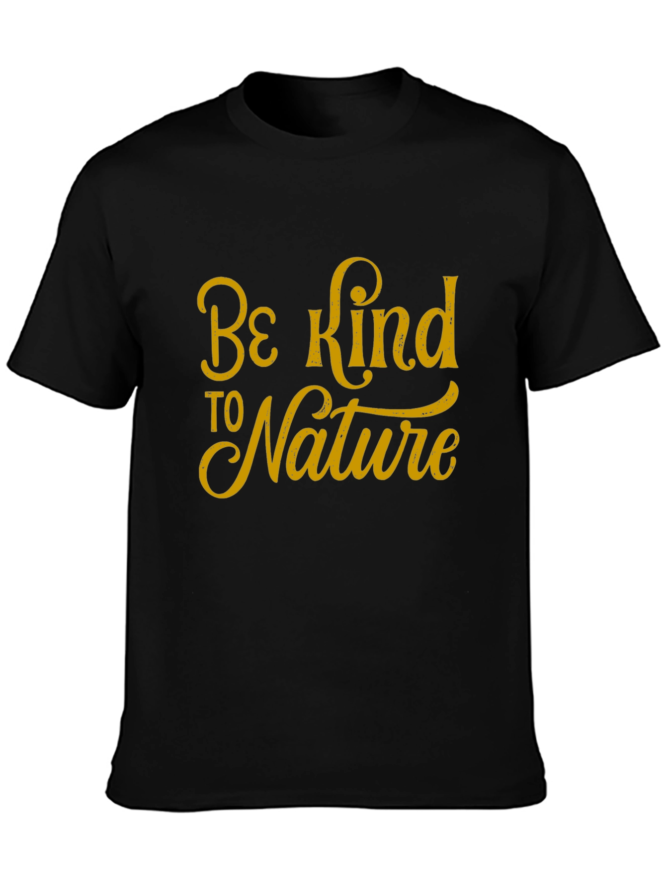 Be Kind to Nature Black Graphic Tee