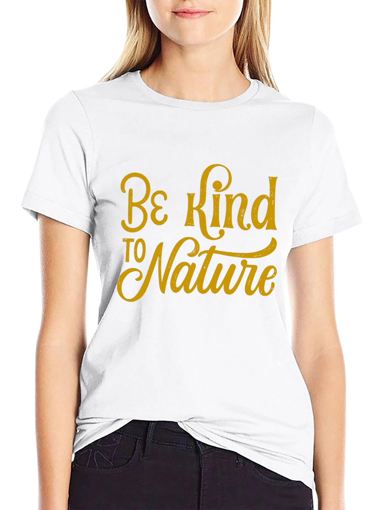 Be Kind to Nature Black Graphic Tee