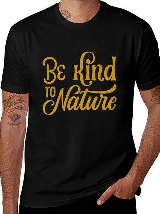 Be Kind to Nature Black Graphic Tee