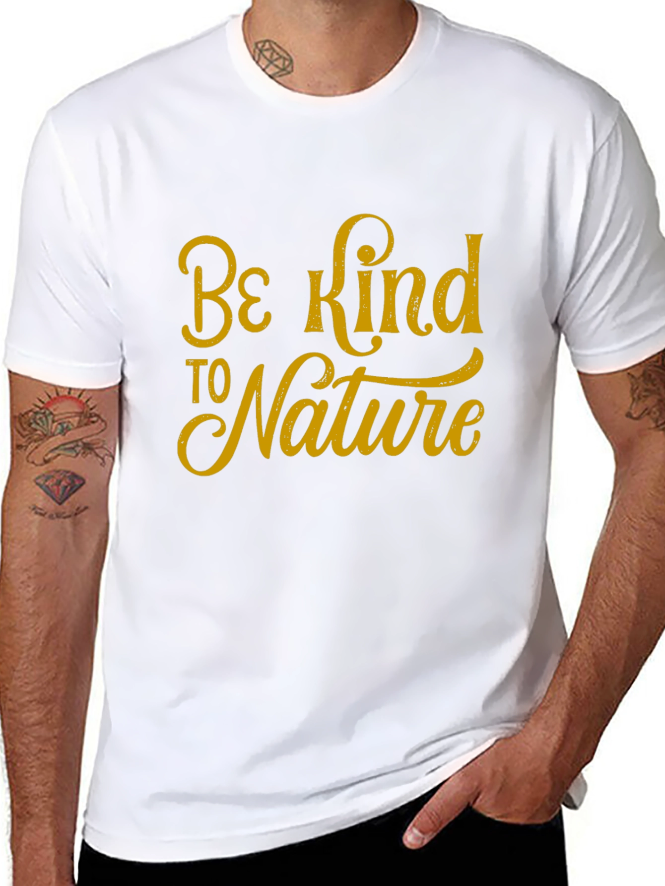 Be Kind to Nature Black Graphic Tee