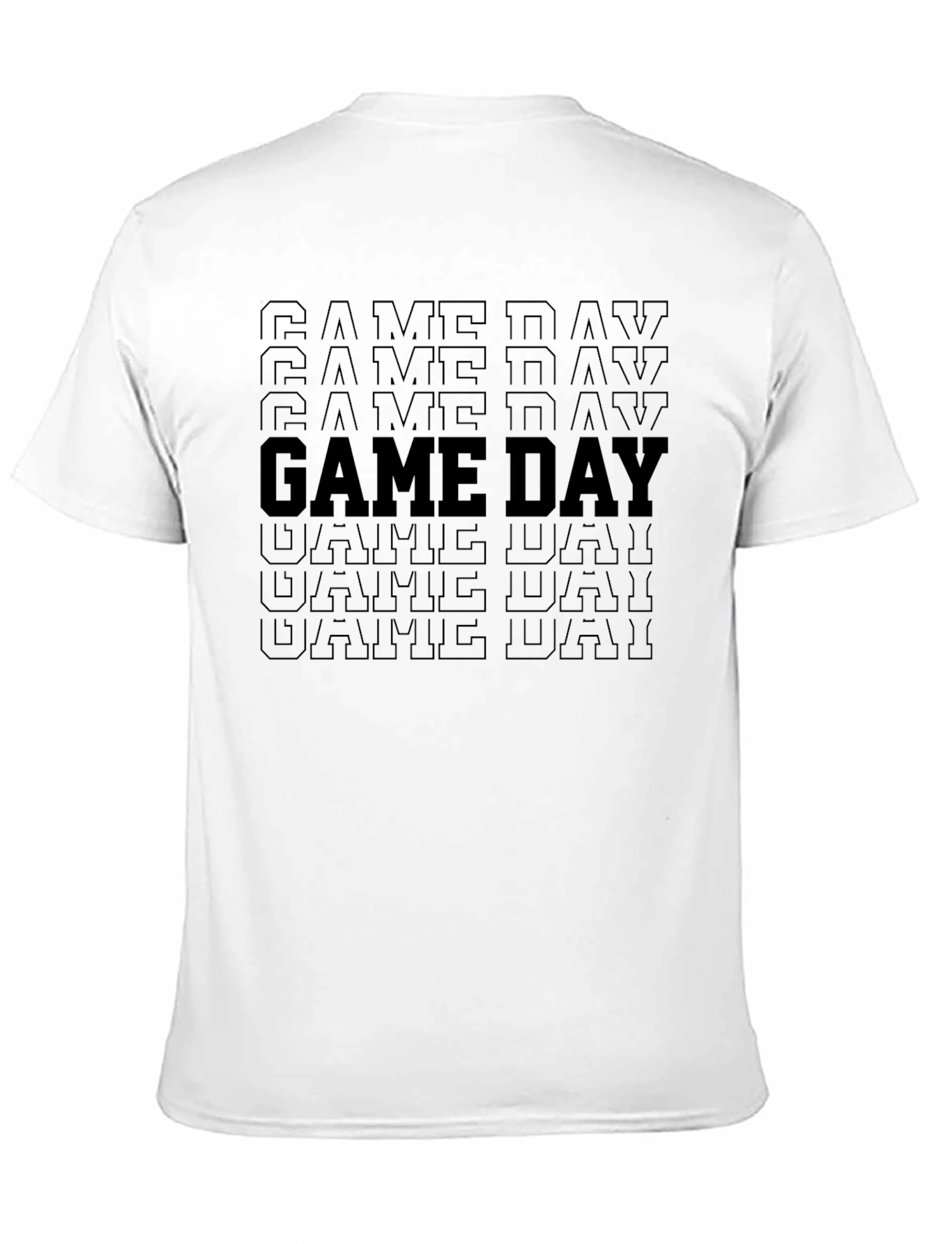 Game Day Graphic Tee - Black Casual Shirt