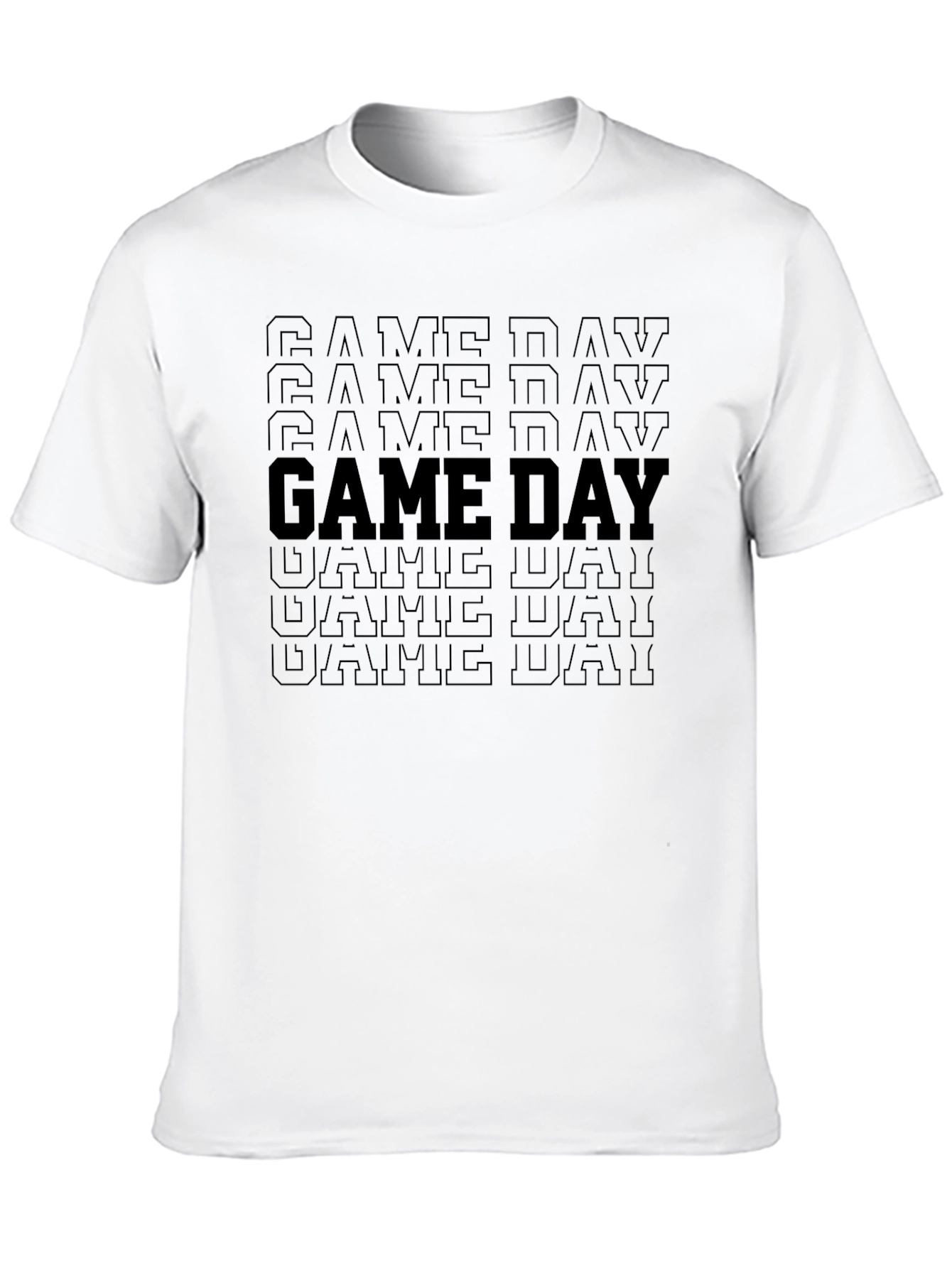 Game Day Graphic Tee - Black Casual Shirt
