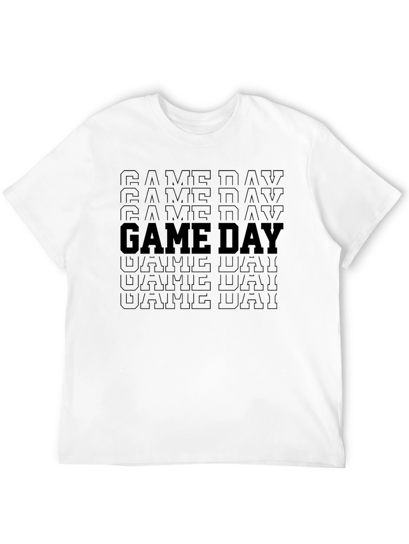 Game Day Graphic Tee - Black Casual Shirt