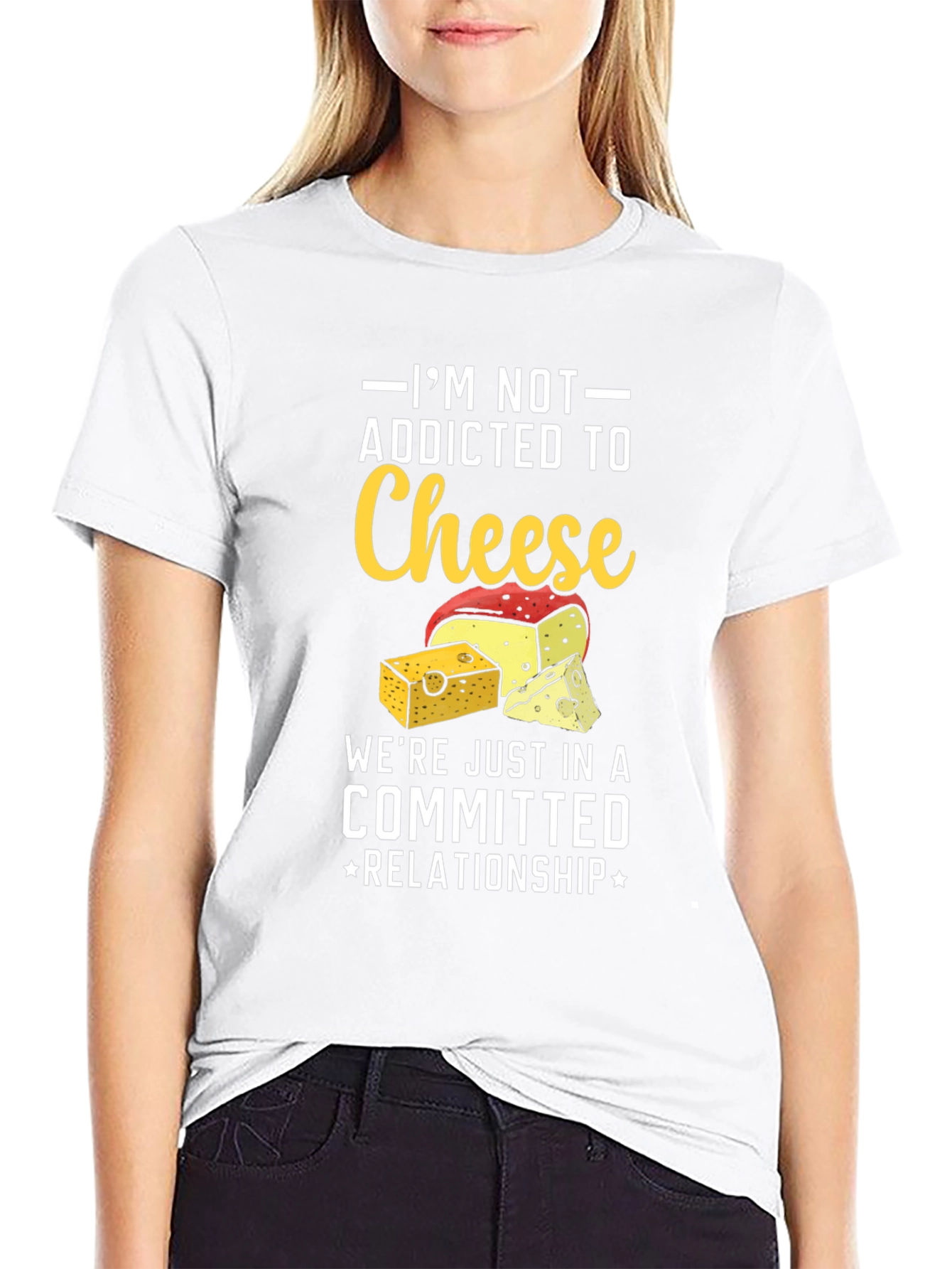 Funny Cheese Lover T-Shirt: Committed Relationship Tee
