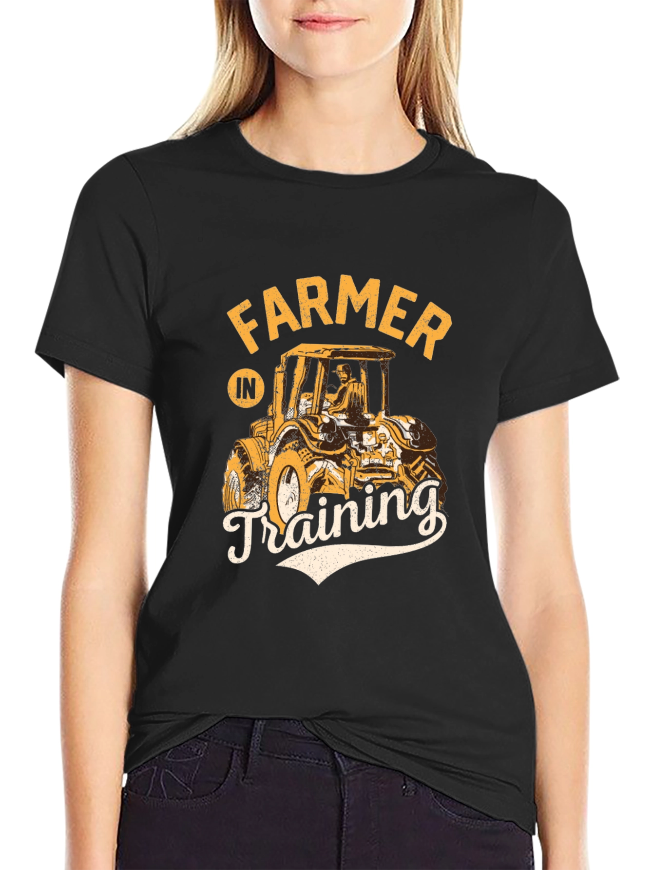 Farmer in Training Black Graphic Tee