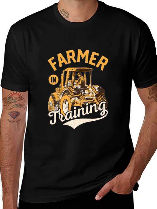Farmer in Training Black Graphic Tee