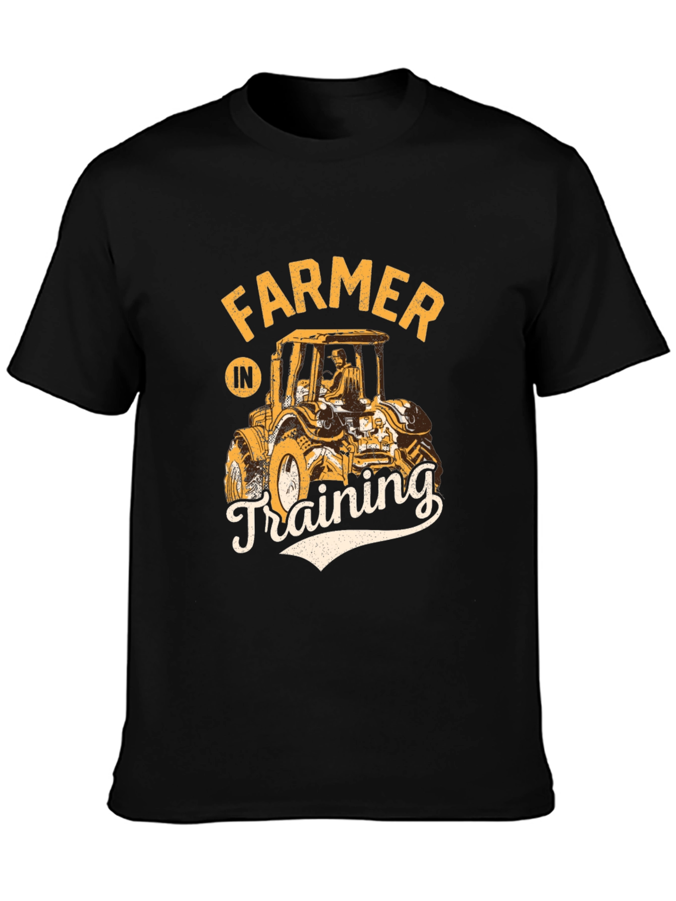 Farmer in Training Black Graphic Tee