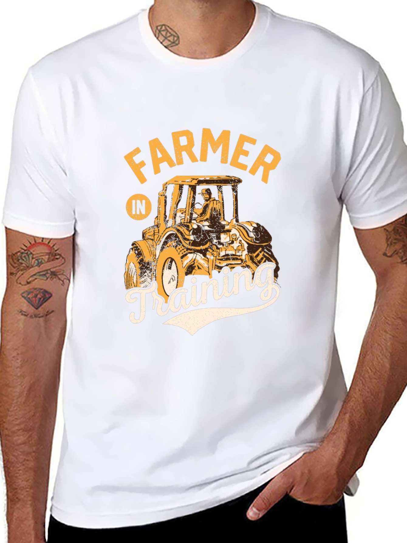 Farmer in Training Black Graphic Tee