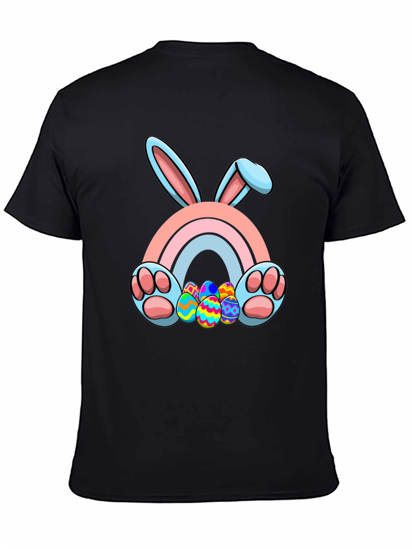 Easter Bunny Rainbow Eggs Graphic Tee