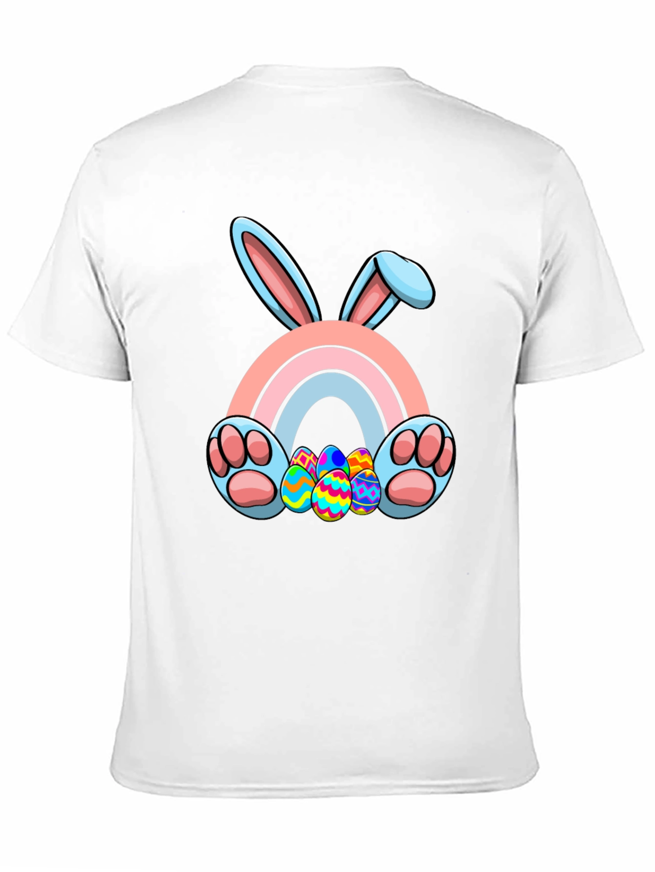 Easter Bunny Rainbow Eggs Graphic Tee