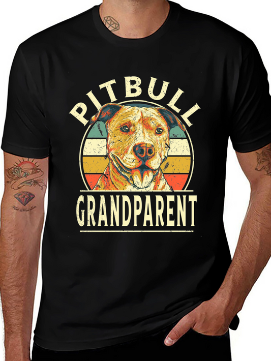 Pitbull Grandparent T-Shirt - Dog Lover Tee