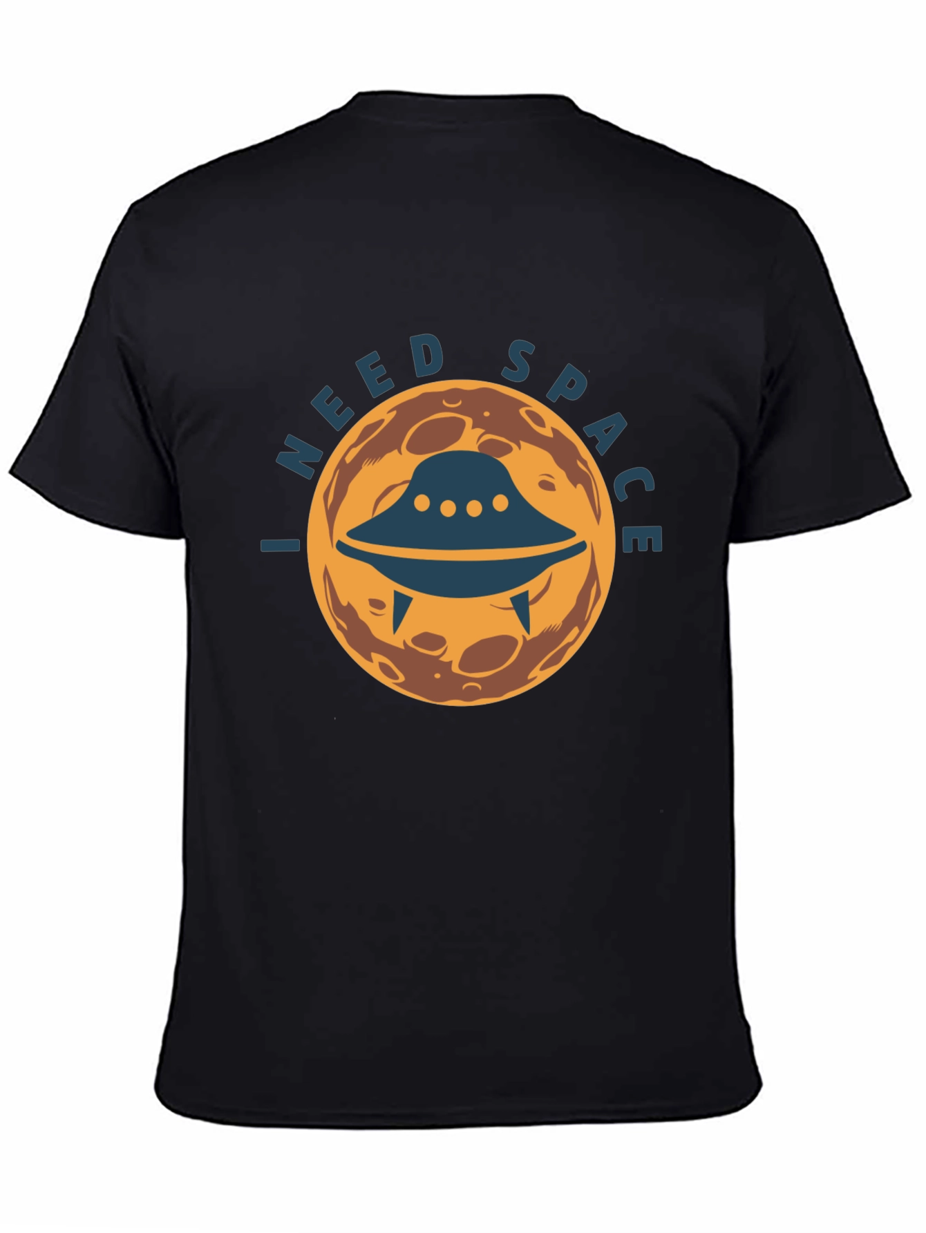 I Need Space Graphic Tee - UFO Alien Design