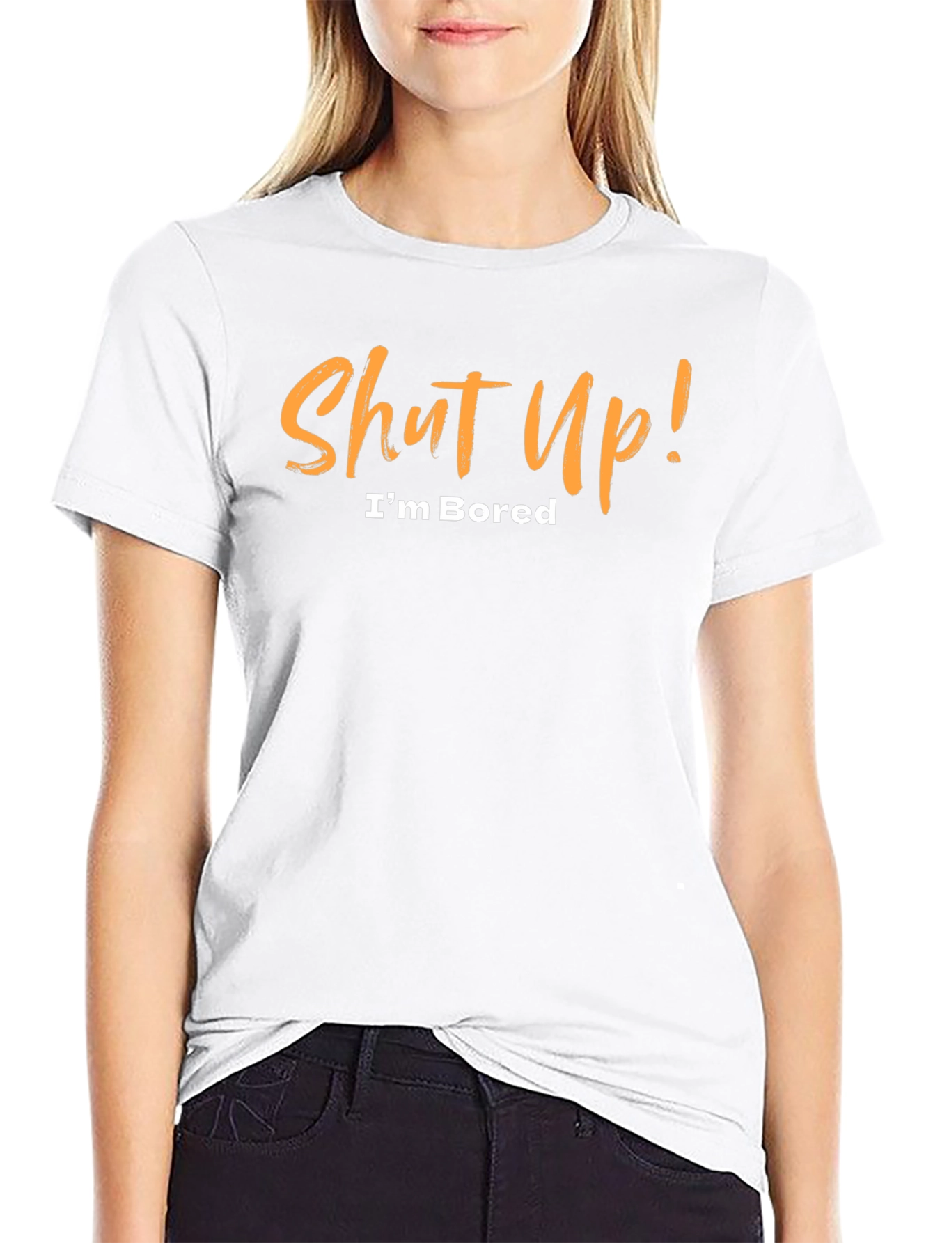 Shut Up! Im Bored Black T-Shirt