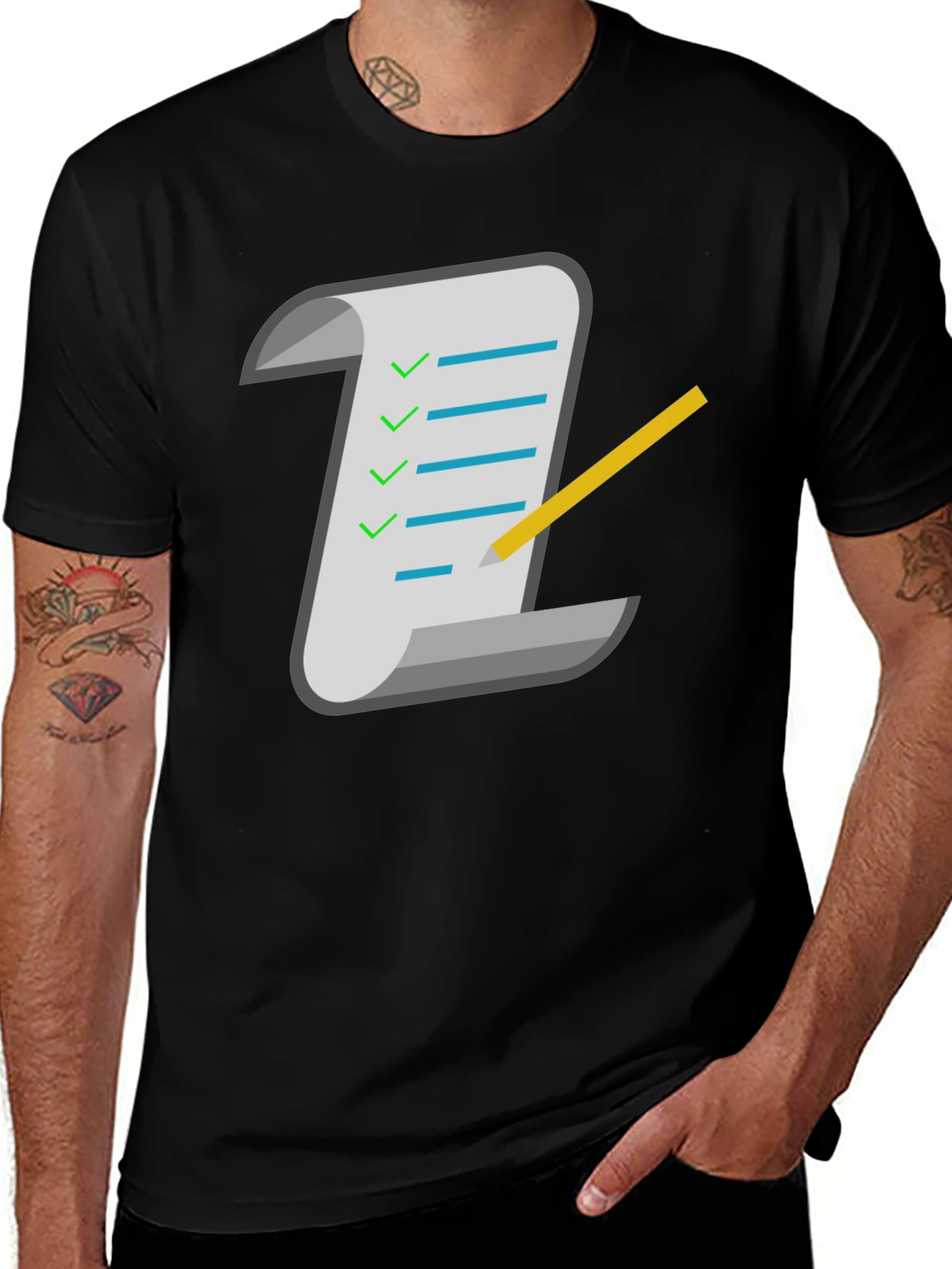 To-Do List Graphic T-Shirt - Black