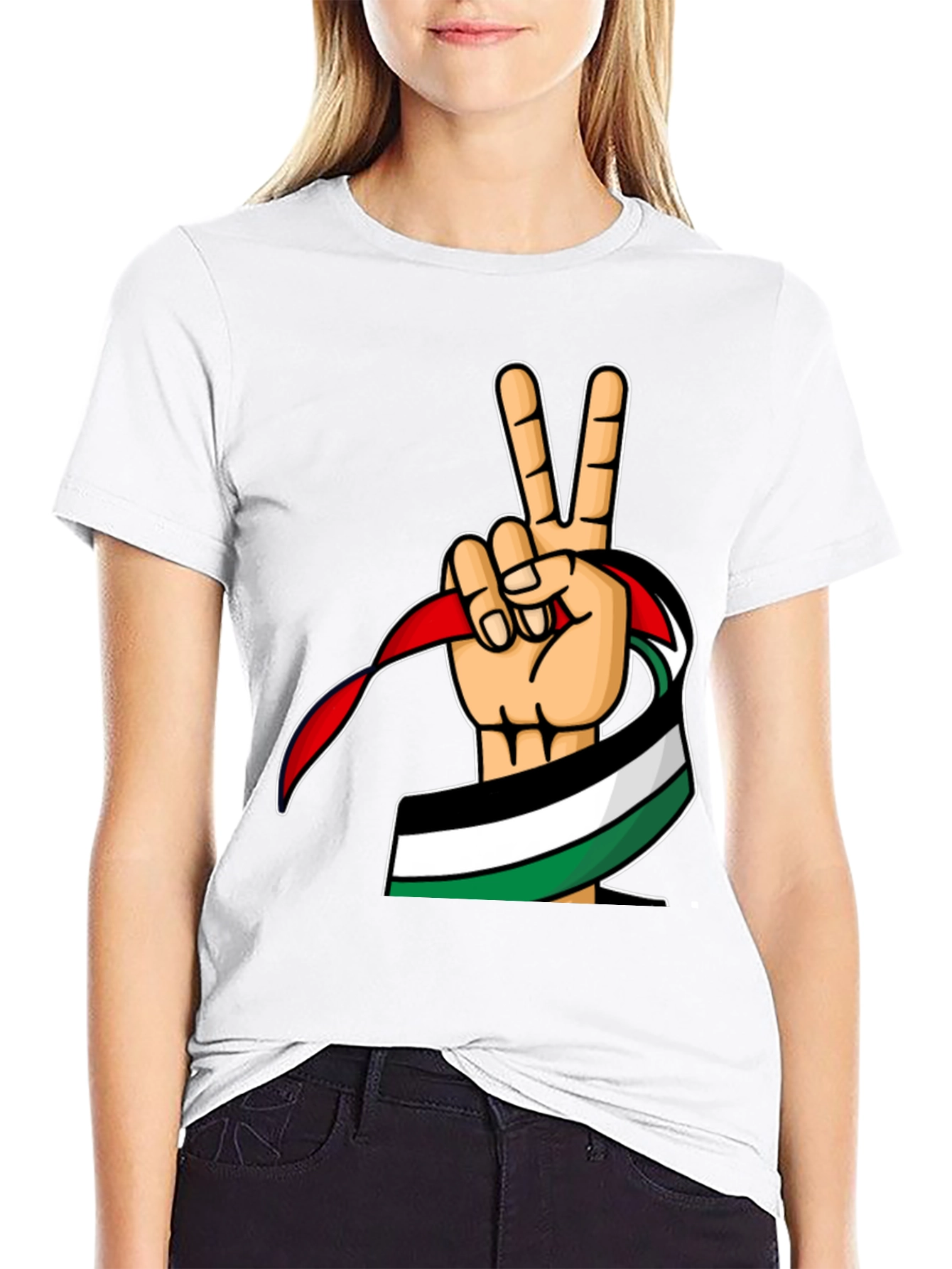 Palestine Peace Sign T-Shirt