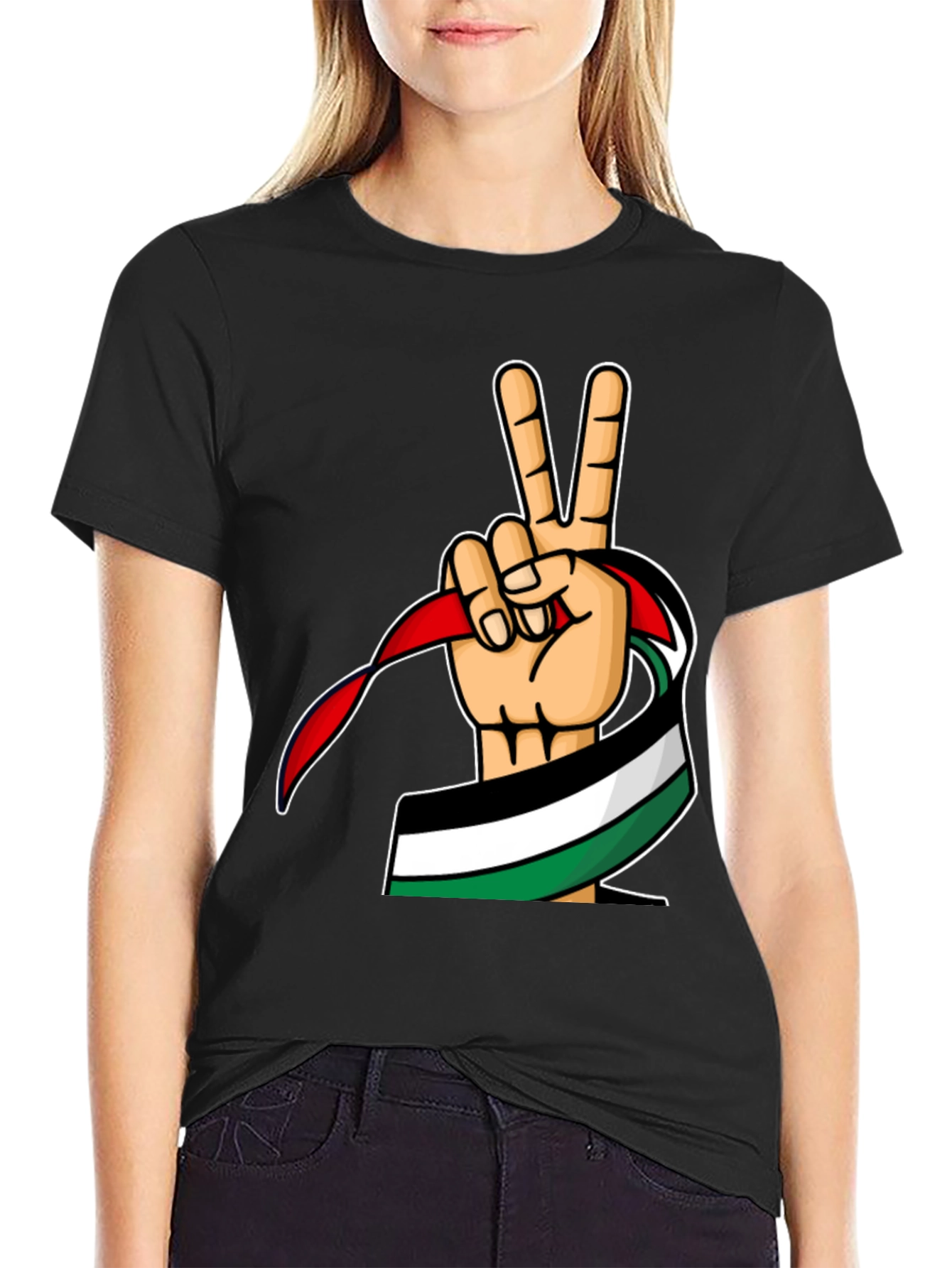 Palestine Peace Sign T-Shirt