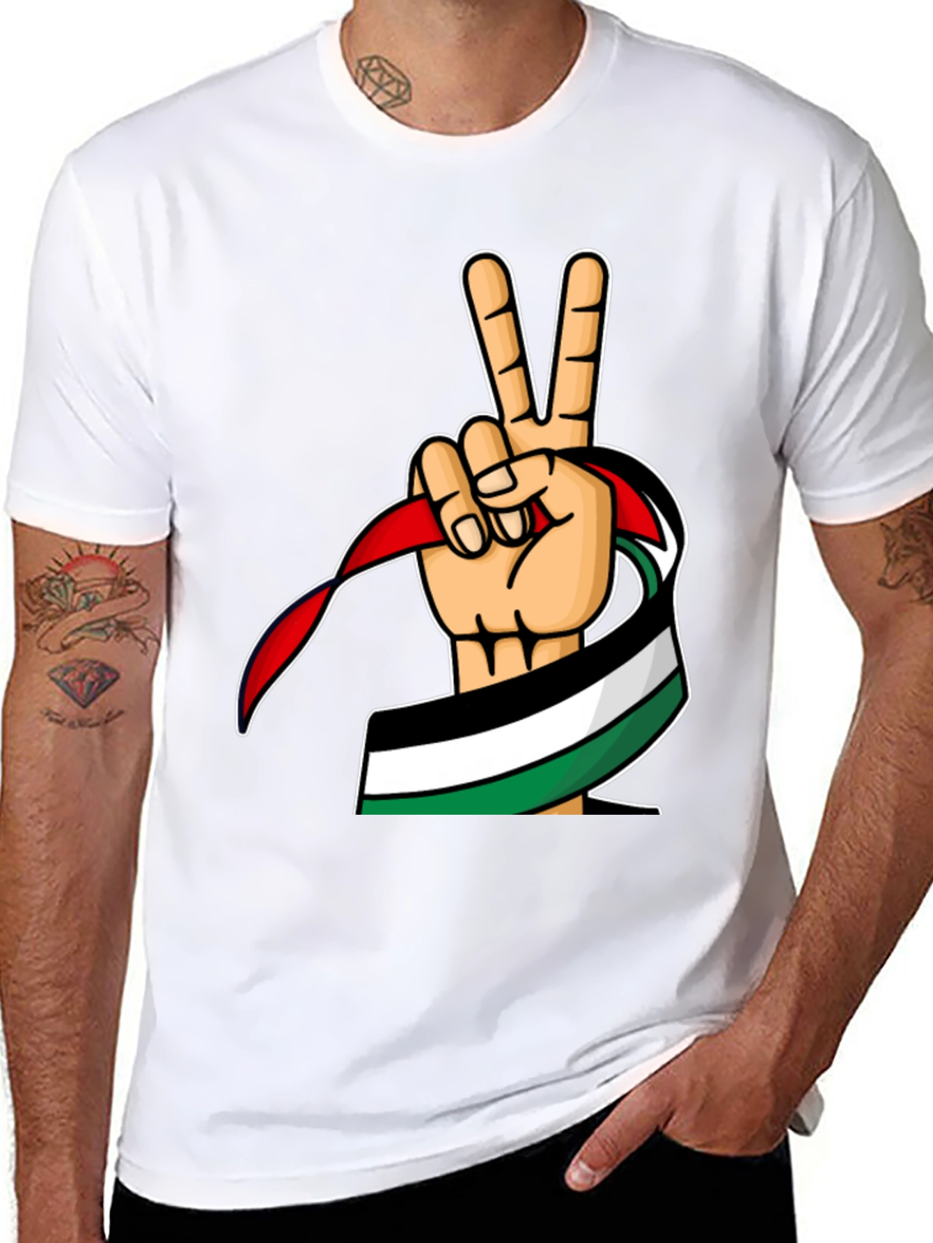 Palestine Peace Sign T-Shirt