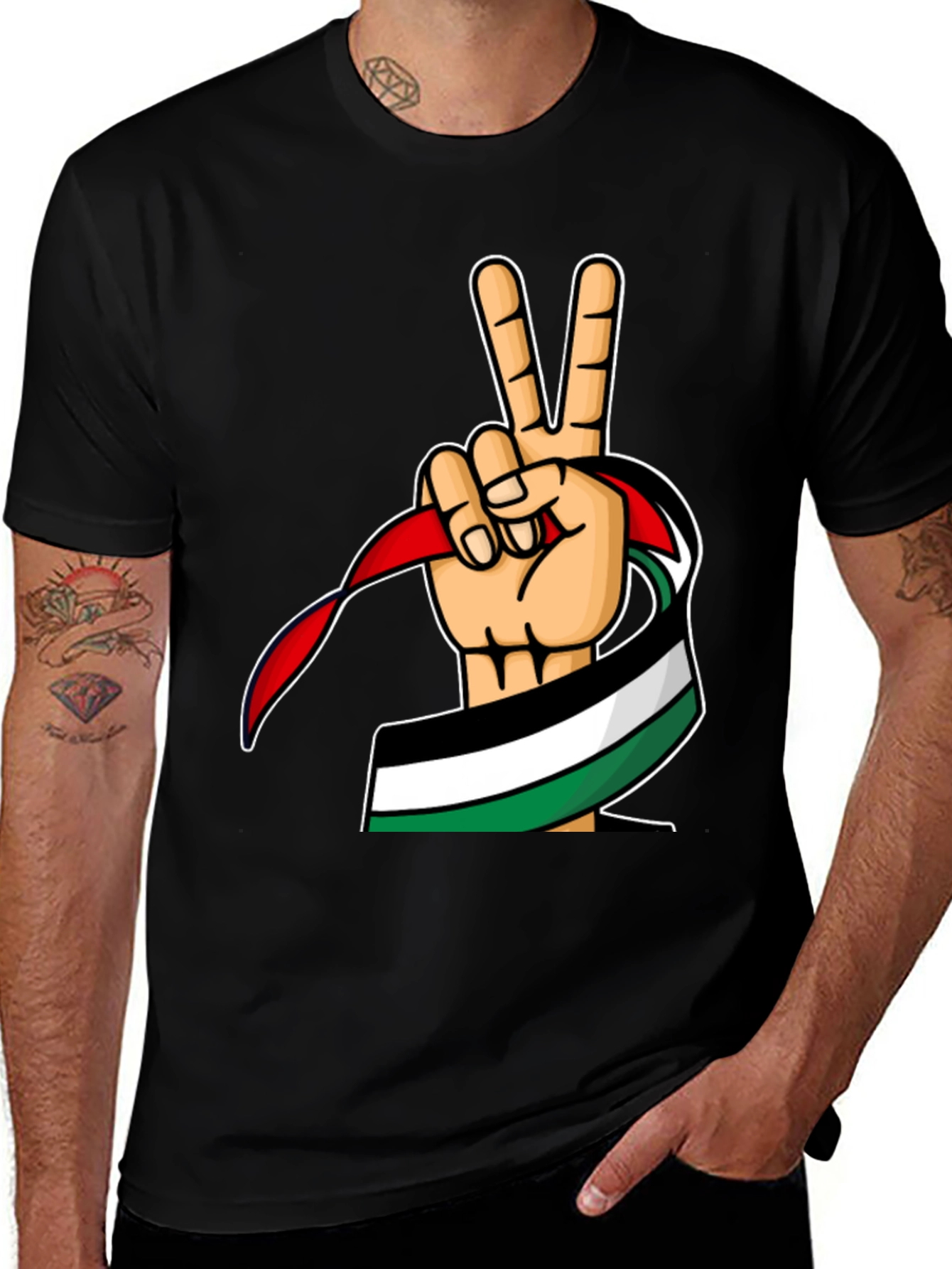Palestine Peace Sign T-Shirt