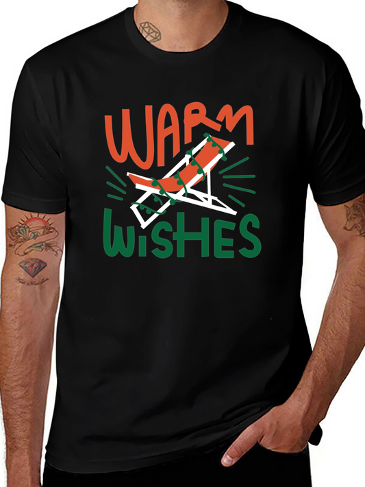 Warm Wishes Holiday Beach Chair Graphic T-Shirt
