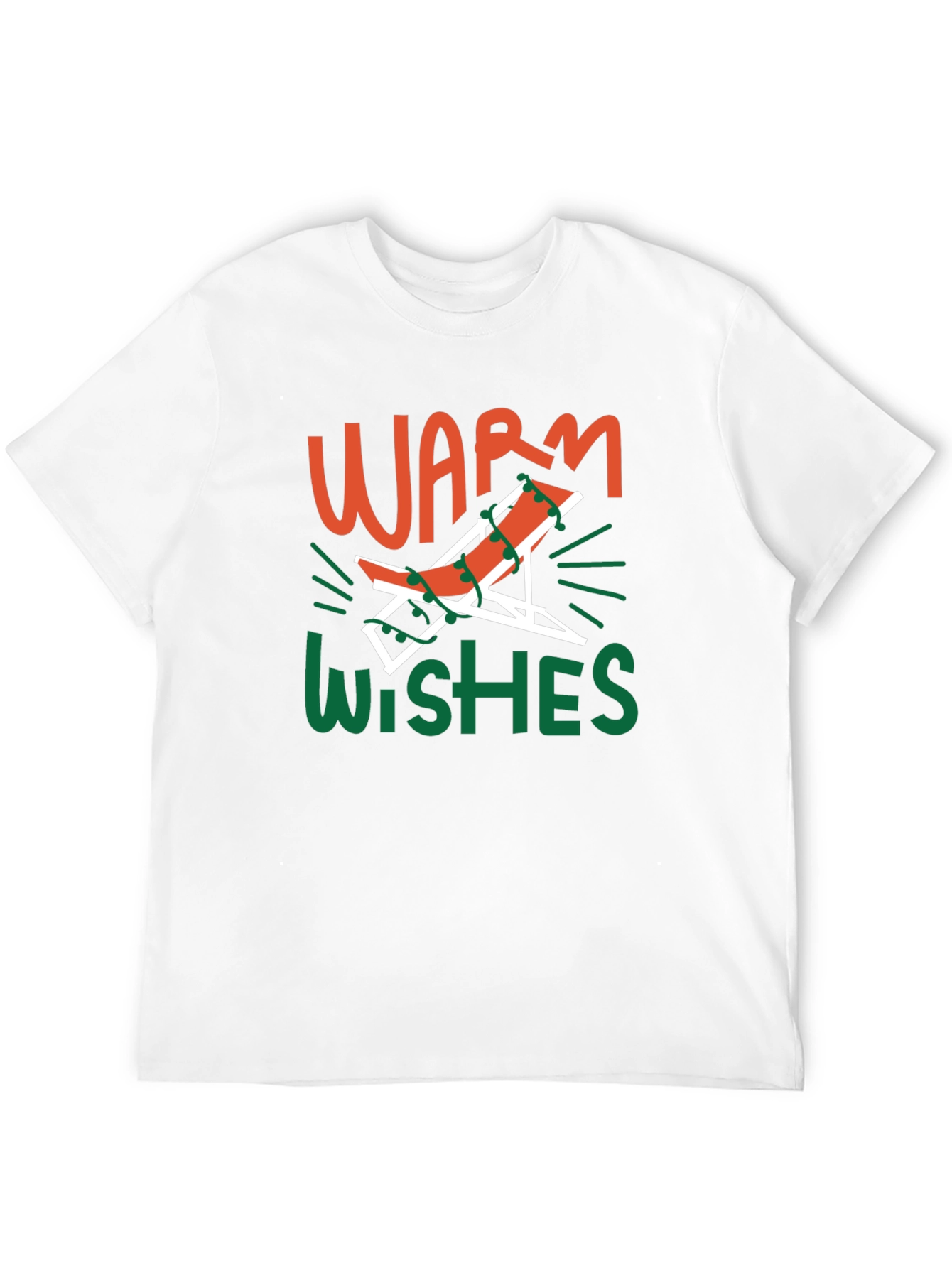 Warm Wishes Holiday Beach Chair Graphic T-Shirt