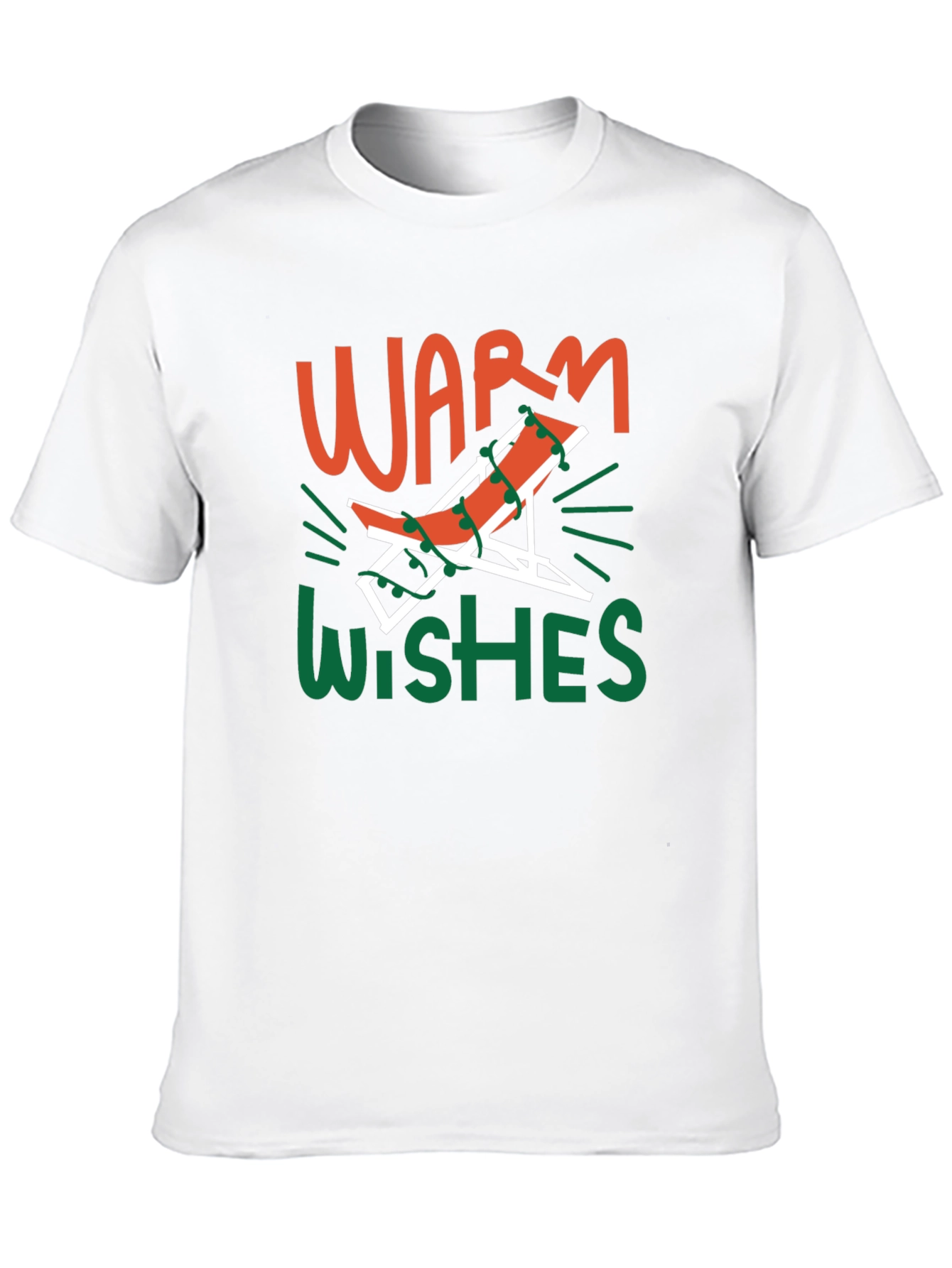 Warm Wishes Holiday Beach Chair Graphic T-Shirt