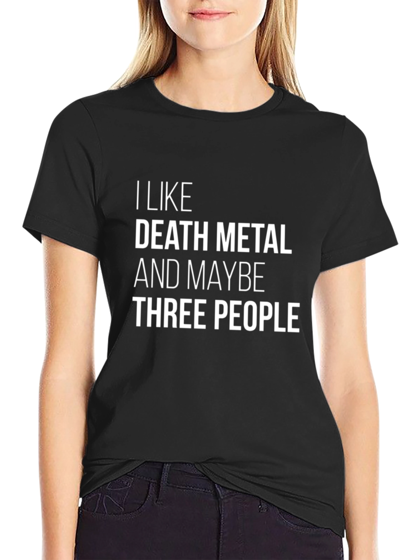 Death Metal & 3 People Graphic T-Shirt