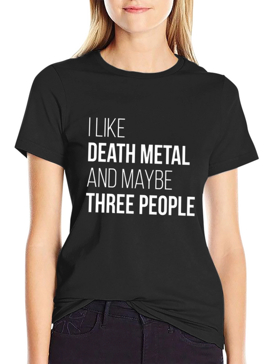 Death Metal & 3 People Graphic T-Shirt